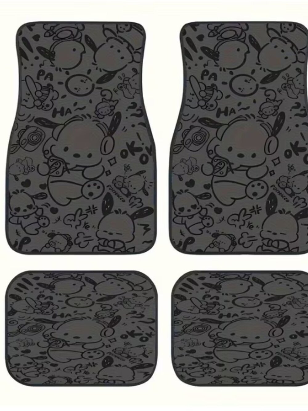 2744 Pochacco 4‑Piece Car Mat Set • Sanrio Auto Accessories • Kawaii Car Decor - Picture 3 of 5
